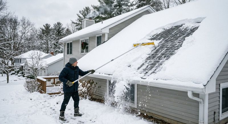 Roof Snow Raking in Brooklyn, NY