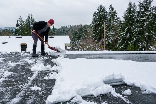 Flat Roof Snow Removal