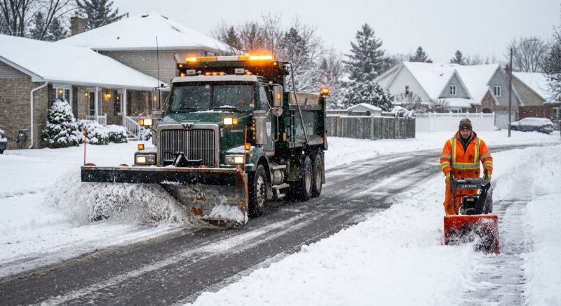 Road Snow Plowing in New York, NY