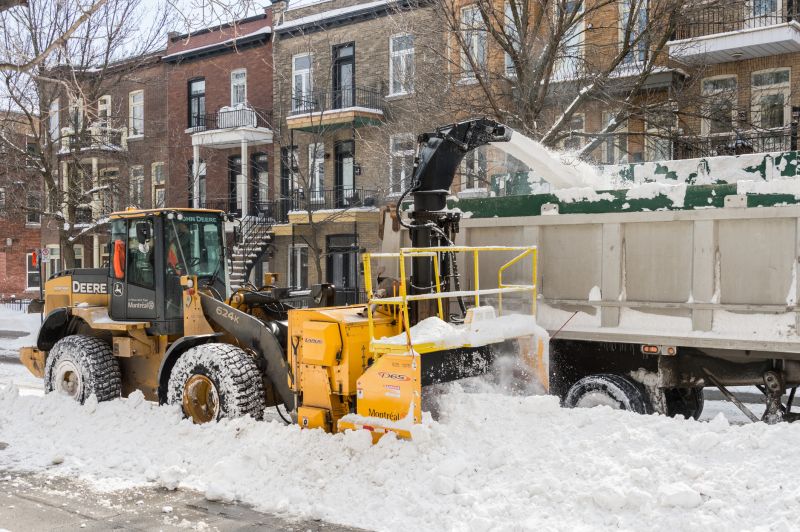 Road Snow Plowing in New York, NY