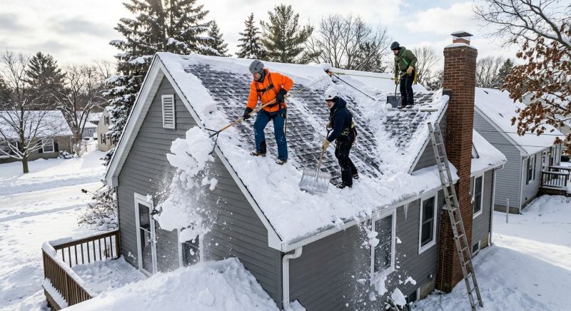 Roof Snow Removal in Long Island, NY